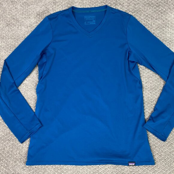 Patagonia Capilene Daily Lightweight Shirt Women's Small Blue Base Layer 45266 - Picture 1 of 10